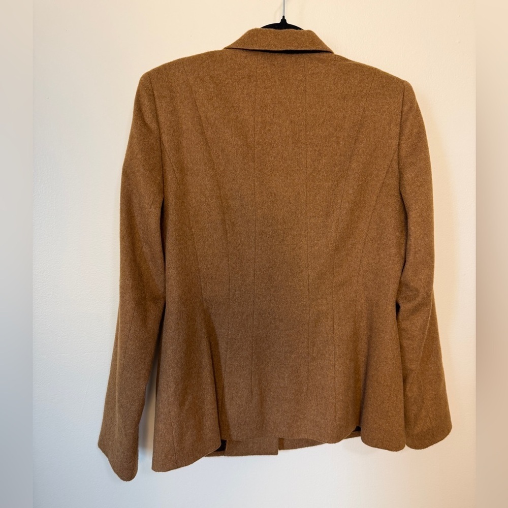 $1258 Lafayette 148 New York 100% cashmere structured brown blazer size 10 - Picture 3 of 10
